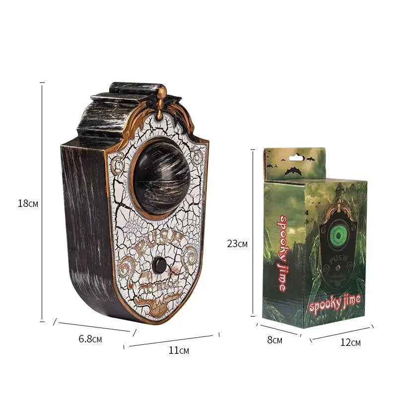 Halloween Decoration One-eyed Doorbell Horror Props Ghost's Day Glowing Home Hanging Electric Luminous Sounding Eyeball Doorbell Lootquake LLC