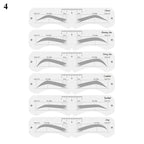 Reusable Eyebrow Stencil Set Soft Ruler Brow Definer Eye Brow Drawing Guide Styling Shaping Grooming Template Card Makeup Tools Lootquake LLC