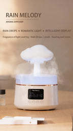 300ml 5W USB Air Diffuser Bluetooth Rain Cloud Humidifier Design Mushroom Lamp Colorful NightLight Ultrasonic Aroma Diffuser