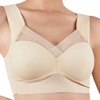1pc Womens Ice Silk Minimizer Bras Large Size Underwear Seamless Lingerie Push Up Sport Thin Cup Sexy Mesh Yarn Bra for Women