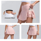 Women Pleated Tennis Skirt with Pockets - SJB-DIAMOND ELITES