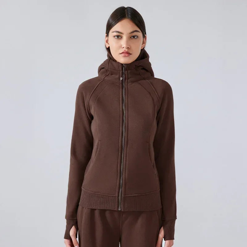 ActiveFlex Zip Hoodie: Women's Fleece Sports Jacket