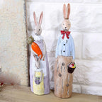 Cute Rabbit Statue Home Decor Bunny Easter Party Supplies Wedding Gift Craft Animal Bookshelf Bunny Sculpture Easter Decor