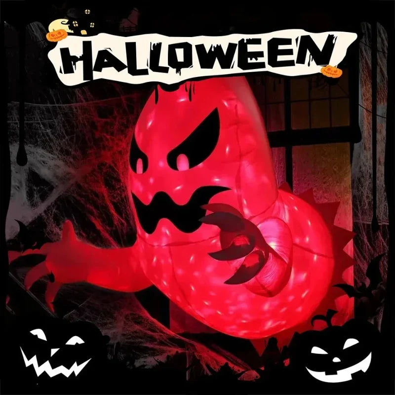 Spooky Halloween Inflatable White Ghost Outdoor Decoration Light Up Scary Decor for Garden Party Indoor Yard unique Party Lootquake LLC