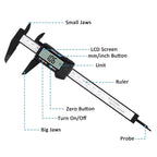 1PC Plastic Digital Vernier Caliper Digital Display Caliper Mini Text Play Caliper Student Vernier Ruler 0-150mm Measuring Tool
