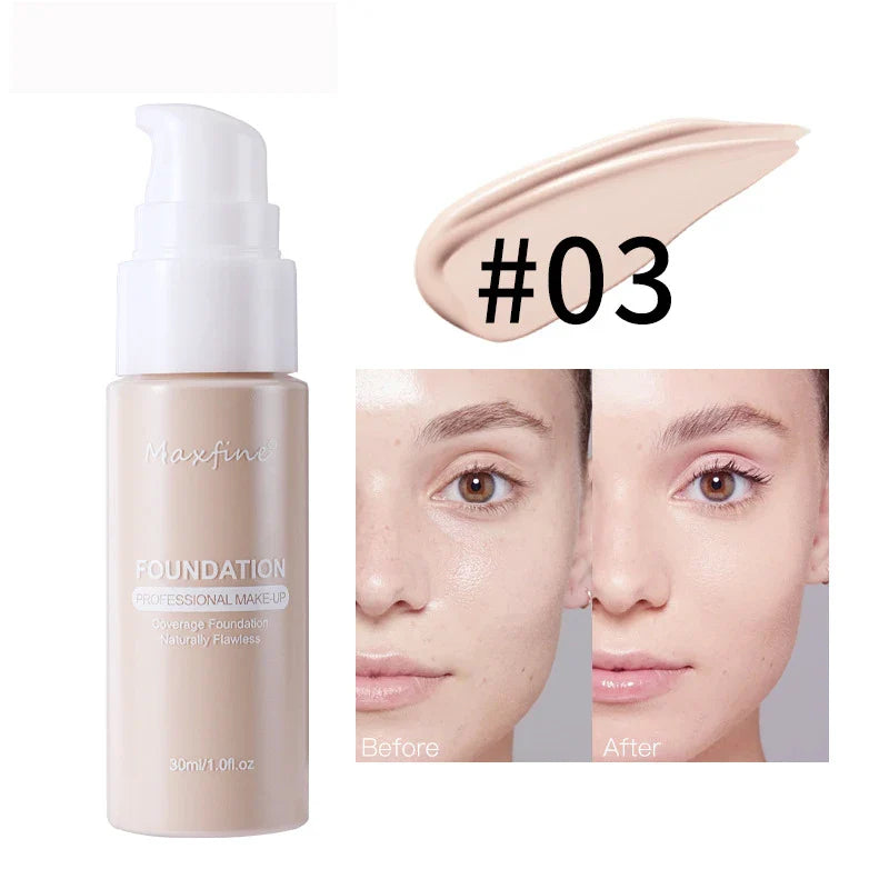 Liquid Foundation Effective Concealer Waterproof Sweat-resistant Makeup Professional Cosmetics Lootquake LLC