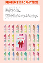 30pcs/box lipstick set, lip moisturizing, moisturizing, smooth, delicate, soft, shiny lips exclusive for women, the best choice
