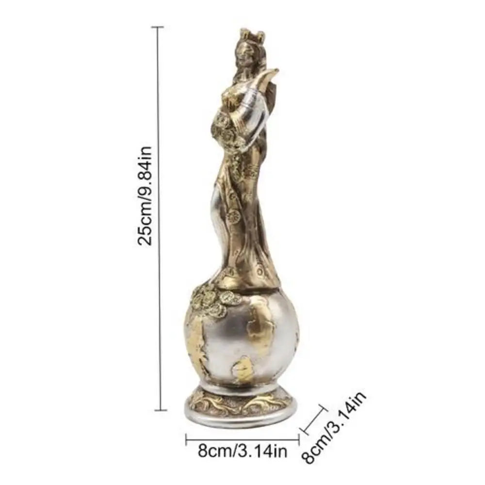 Goddess Statue Resin Sculpture Figurine Retro Witch Statue Goddess Spiritual Figurine Craft Art Statue for Home Decoration Lootquake LLC
