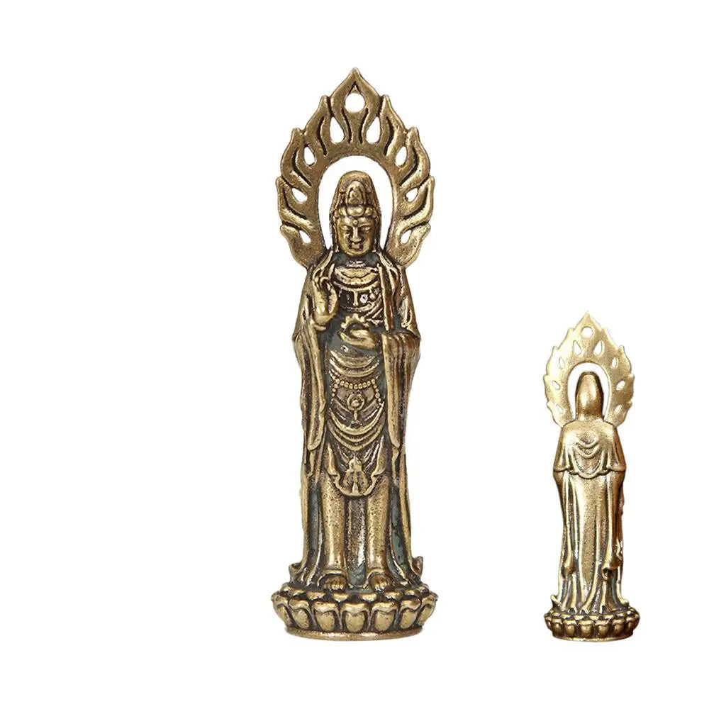 Kwan Yin Statues Buddha Figurine Craft 2.4 Inch Buddhist Avalokiteshvara Statue Chinese Feng Shui Sculpture Crafts Figurine Lootquake LLC