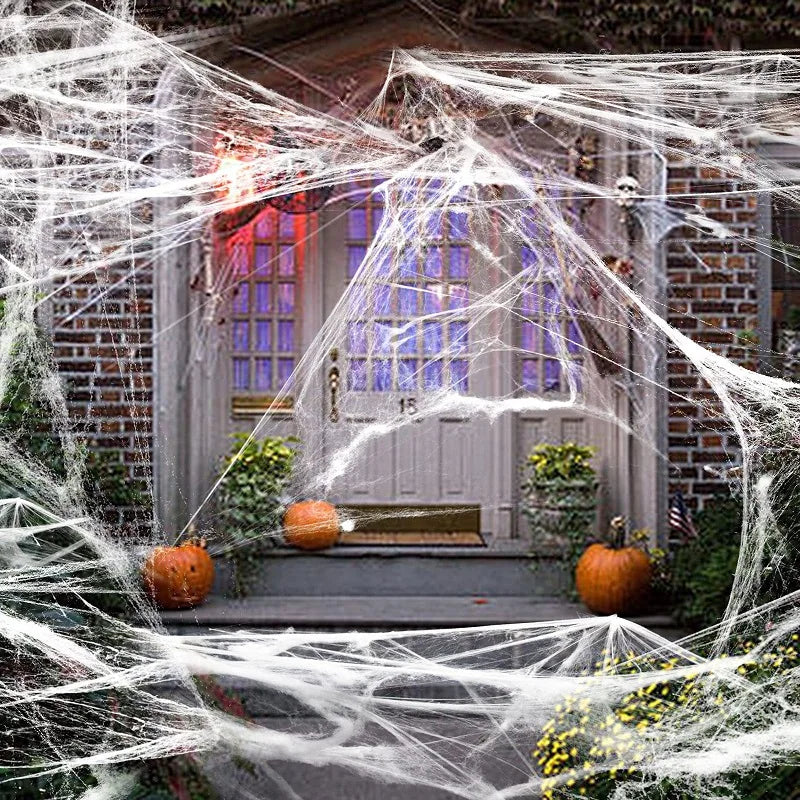 Halloween Decoration Party Accessories Decorations for Events Scream Festa Spider Web Black Outdoor Props Haunted House Spider Lootquake LLC