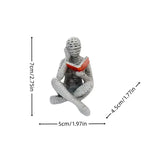 Creative Thinker Statue Artistic Reading Woman Modern Design for Home Office Bookshelf TV Cabinet Decoration and Desk Ornament