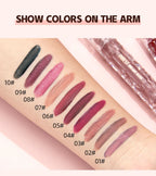 QIBEST Waterproof Diamond Shimmer Glitter Lipgloss Matte Liquid Lipstick Shiny Pearl Lip Glaze Long Lasting LipTint Women Makeup Lootquake LLC