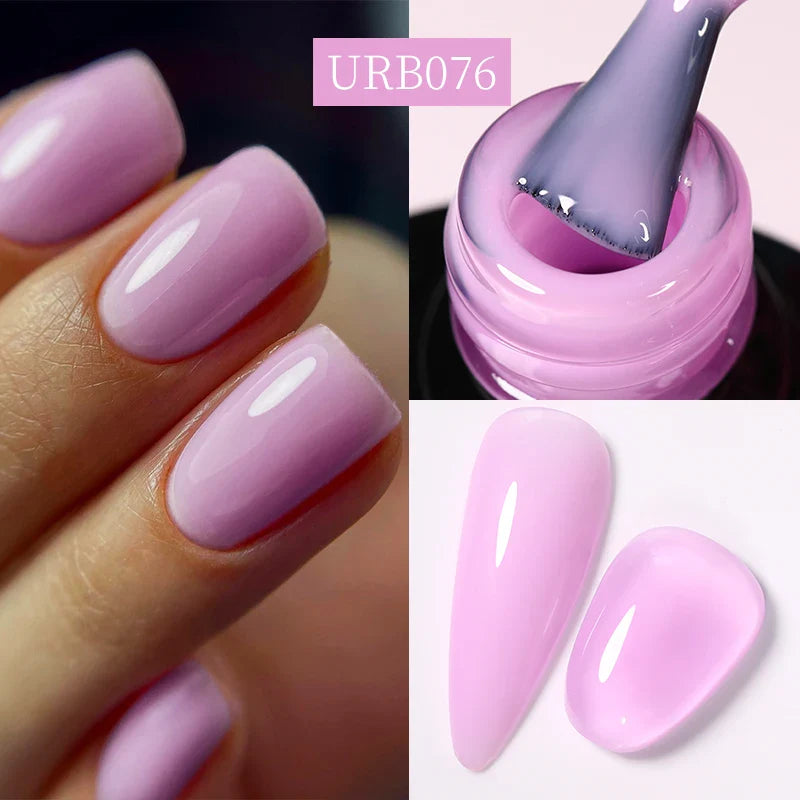 UR SUGAR Blue Color Rubber Base Gel Nail Polish Gold Glitter Base Gel Top Coat Soak Off UV LED Gel Nail Art Varnish Manicure Lootquake LLC