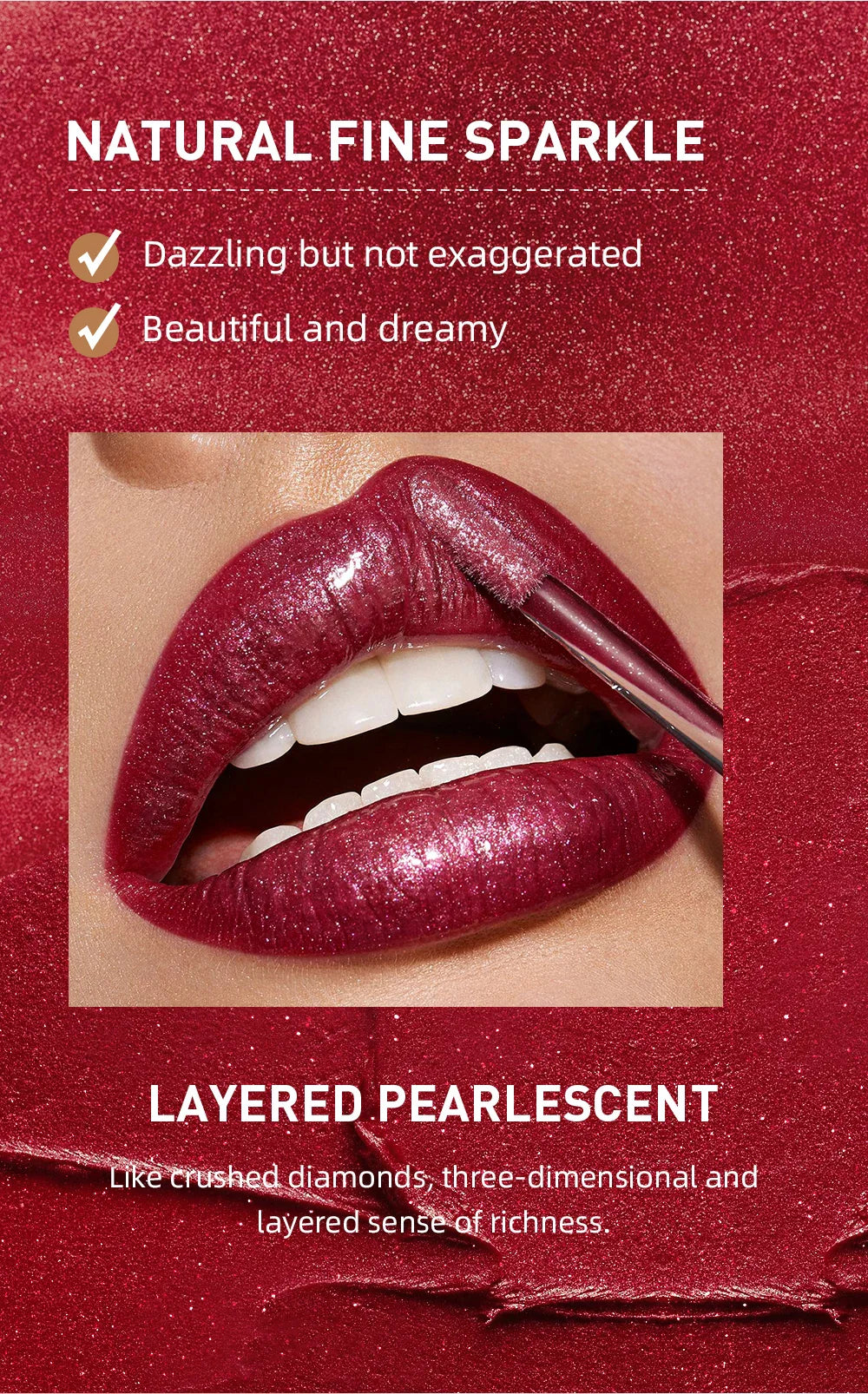 QIBEST Waterproof Diamond Shimmer Glitter Lipgloss Matte Liquid Lipstick Shiny Pearl Lip Glaze Long Lasting LipTint Women Makeup Lootquake LLC