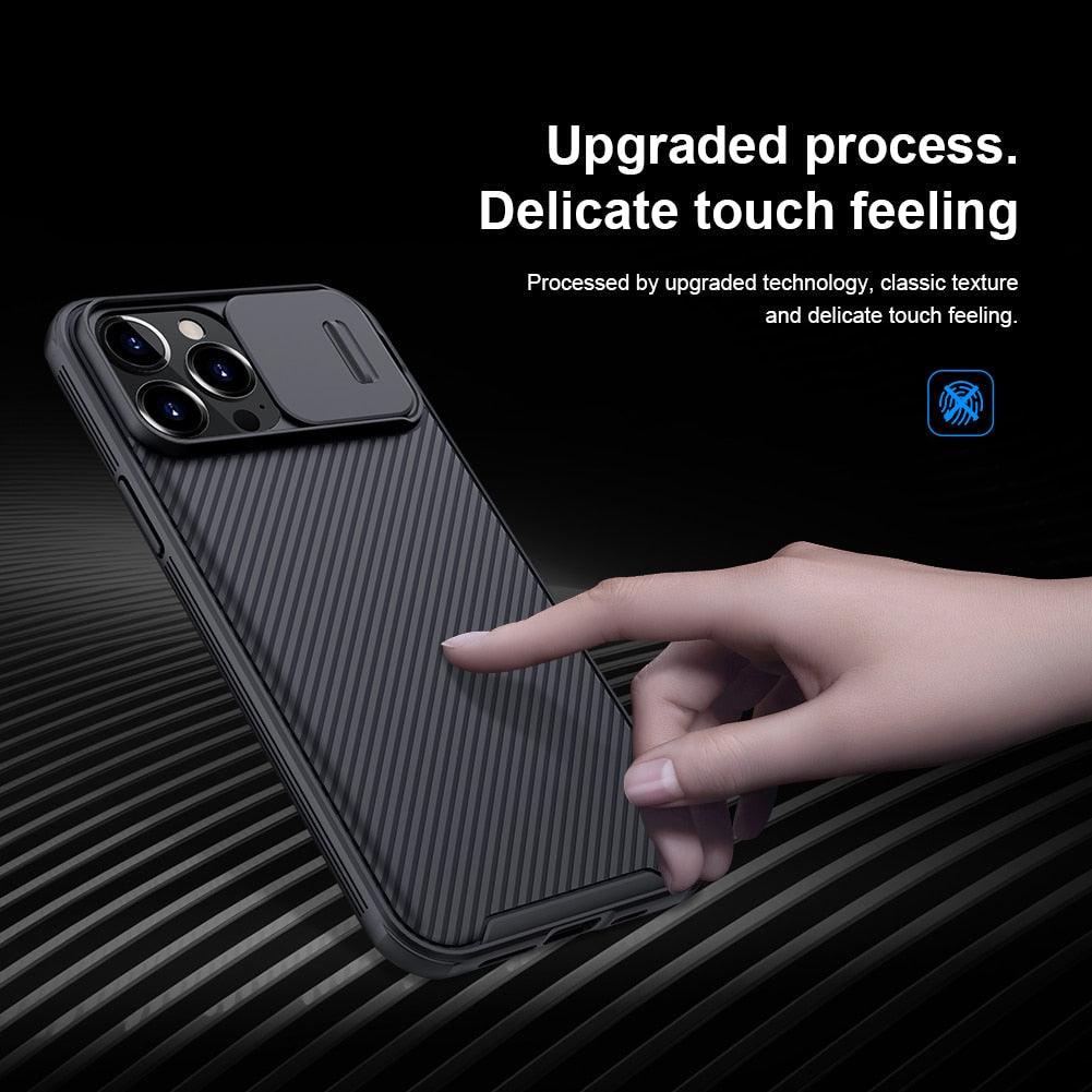 Unique Camera Protection Case for iPhone 14 Pro Max / for iPhone 13 Pro with Slide Camera Cover Protector Hard Cover 12 mini Slim Fit Thin Protective Shockproof Cover with Slide Camera Cover Stevvex