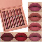 Matte Lip Gloss Set 6 Color Lipstick Smooth And Lasting Display Lip Gloss Waterproof Moisturizing Lipstick Holiday Gift Box Set Lootquake LLC