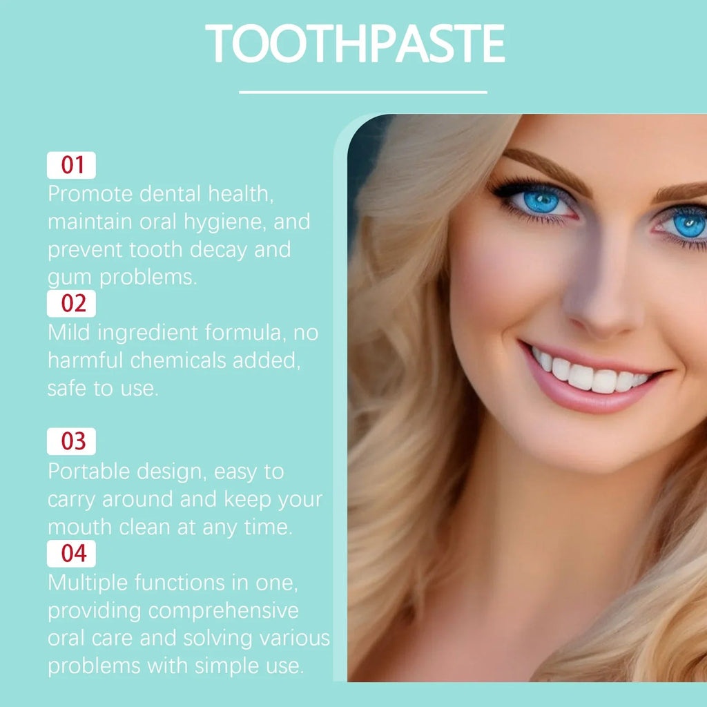 Brightening Whitening Yellow Tooth Toothpaste Foam Cleaning Effective Removal of Tooth Stains, Oral Cleaning Product Lootquake LLC