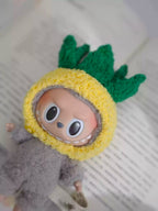Labubu doll pendant, rubber doll clothes, rabubu v2v1 sitting party head cover hat heartbeat macaron 17cm 15CM Lootquake LLC