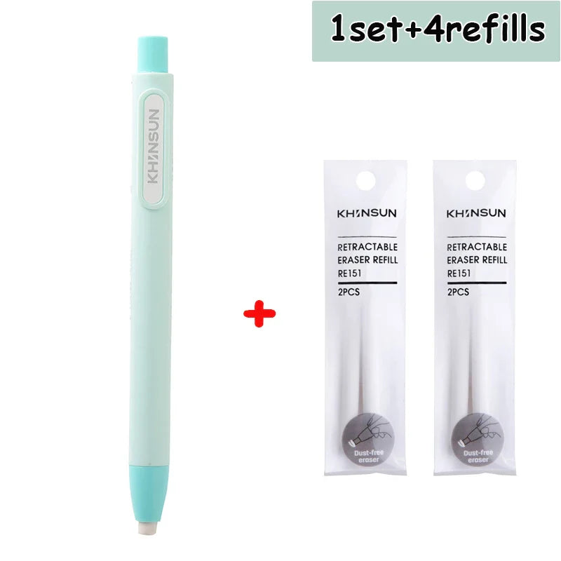 Retractable Pencil Eraser Pencil Rubber Eraser Correction Supplies Writing Correction School Stationery Office Supplies Lootquake LLC