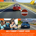Vantrue N4Pro Dashcam 4K Wi-Fi 3-Channel Dashcam Voice Control IMX678 Night Vision HDR GPS Cam 24h Packing Mode Camera for Car Lootquake LLC