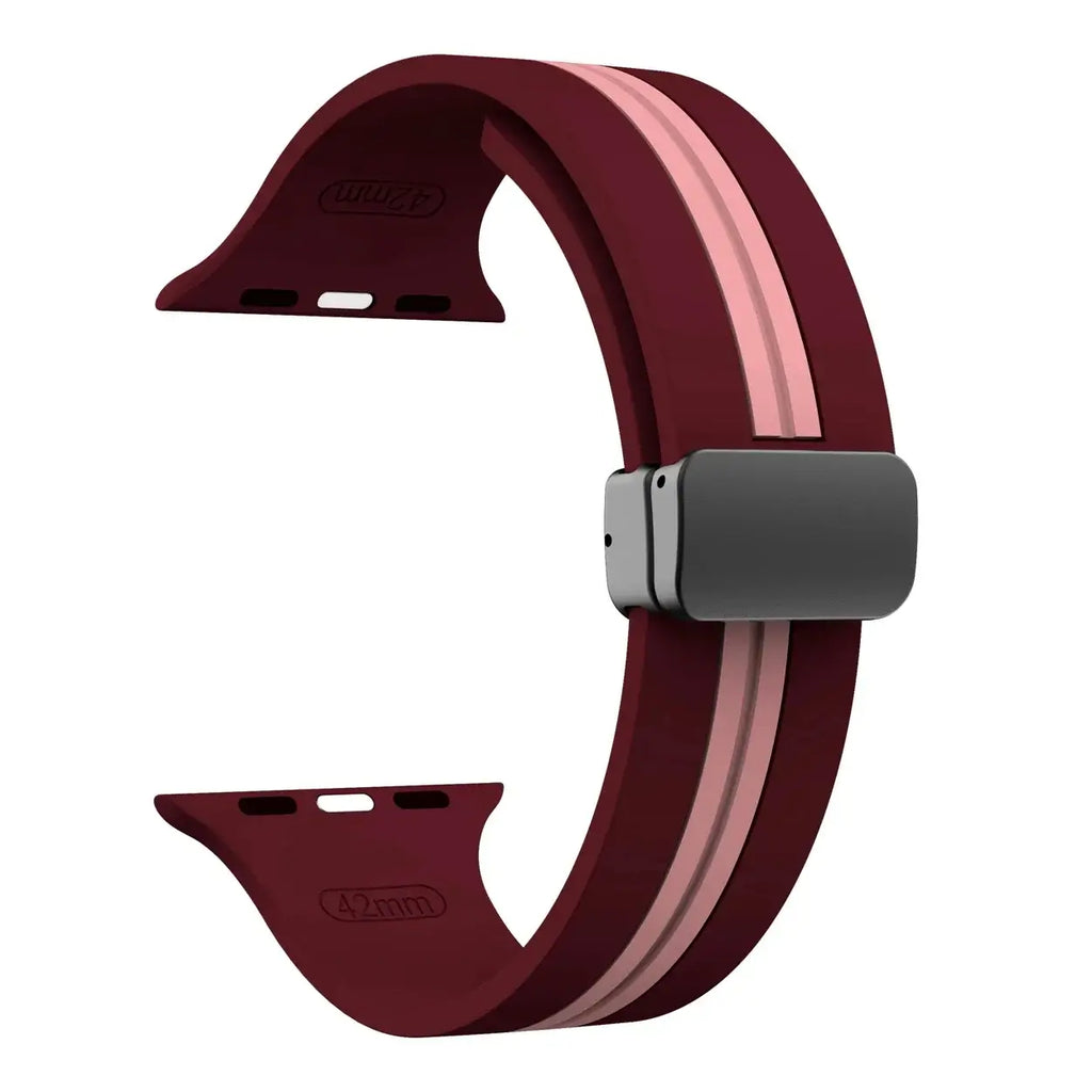 Apple Watch Silicone Strap - Durable Magnetic Closure Design - SJB-DIAMOND ELITES