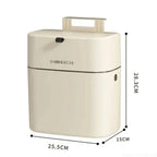 Fashionable Household Garbage Bin Hanging Garbage Bin Large Capacity Square Design Toilet Garbage Bin Convenient Clamshell Cover