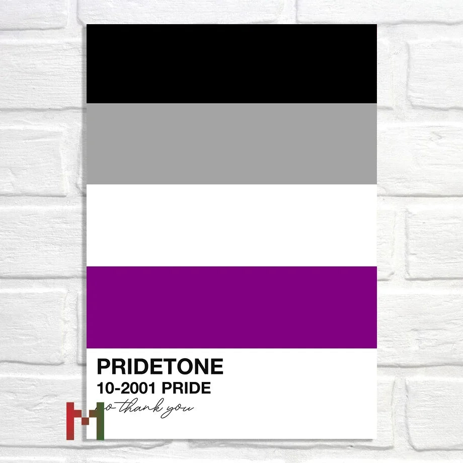 Abstract Pride Art Canvas Print Wall Decor LGBT Home Art Pi-Mart