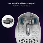 Delux M820DC PAW3335 Wired + Wireless + Bluetooth Gaming Mouse 80 Million Clicks 16000 DPI RGB Rechargeable Mice For Computers Lootquake LLC