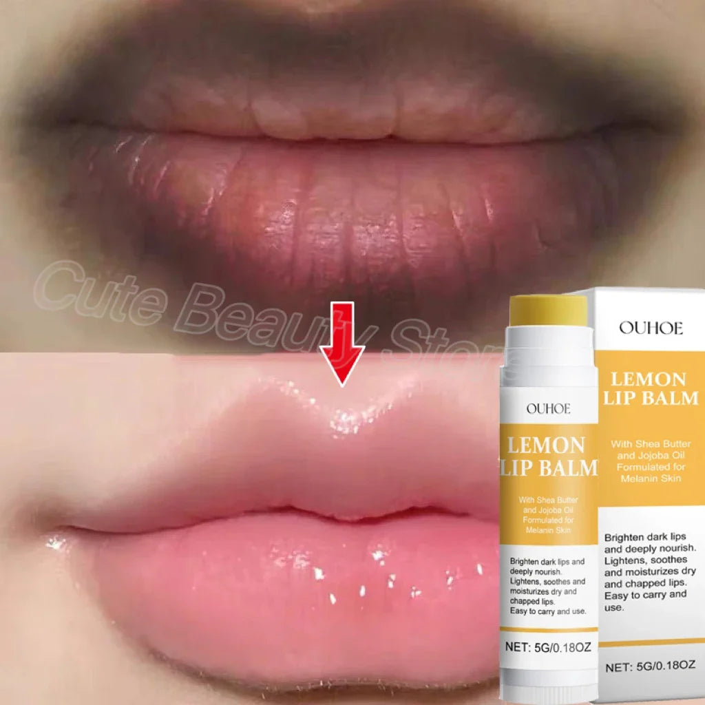 Vitamin C Remove Dark Lip Balm Lighten Melanin Lip Mask Exfoliating Fade Lip Lines Dead Skin Moisturize Brighten Repair Lip Care Lootquake LLC