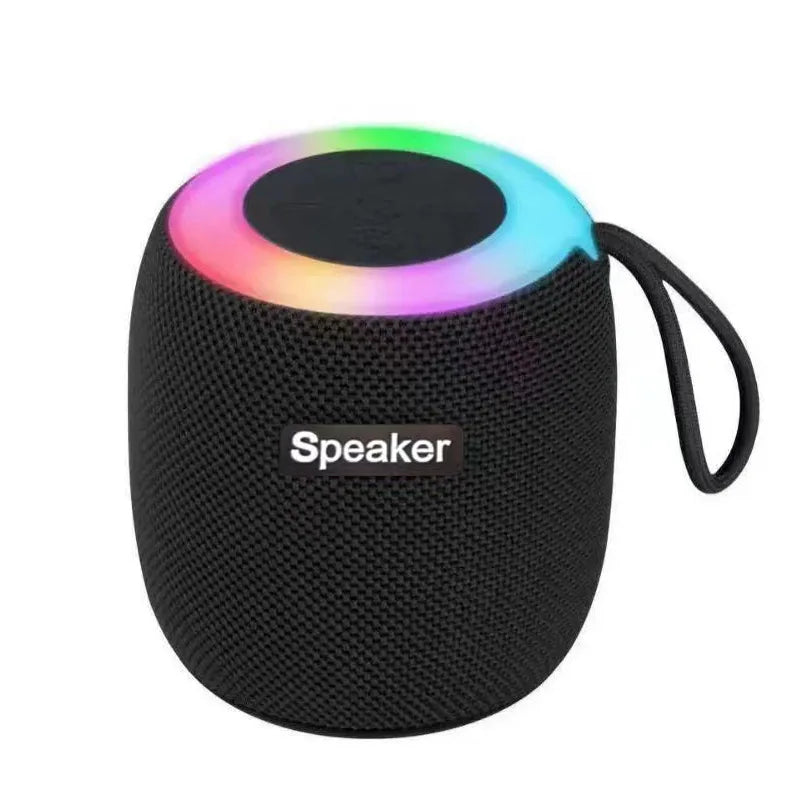 Outdoor portable wireless Bluetooth speaker, subwoofer, car and home with colorful lights, atmospheric small mini speaker Lootquake LLC