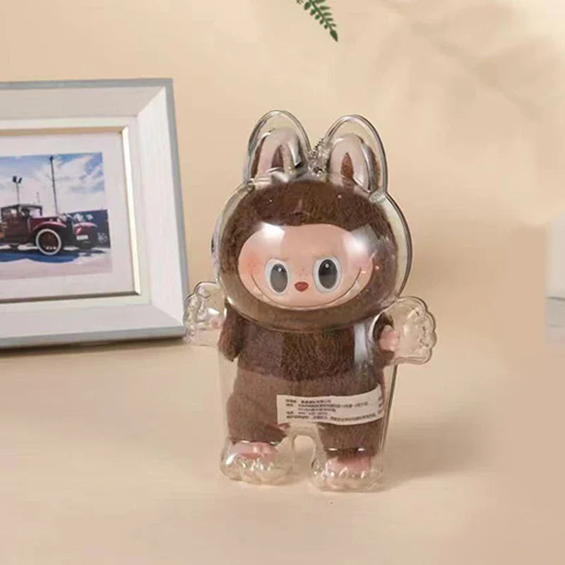 LABUBU Have A Seat Transparent Case Labubu Plastic Case Backpack Charms Lootquake LLC