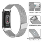 Fitbit Charge 5 6 Stainless Steel Magnetic Band - Stylish Durable - SJB-DIAMOND ELITES