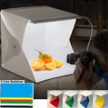 Portable Photobox Softbox Light Folding Box For Photo Studio Photography Double Led Cubes To Take Photos Products Shooting Tent