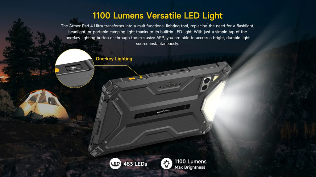 Ulefone Armor Pad 4 Ultra 5G Rugged Tablet  Thermal lmaging 10.36"2K Up to 16GB RAM 256GB ROM Android 14 11800mAh Lootquake LLC