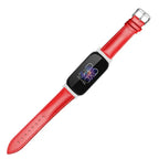 Fitbit Inspire 3, 2, 1, HR Leather Band - Genuine Strap - SJB-DIAMOND ELITES