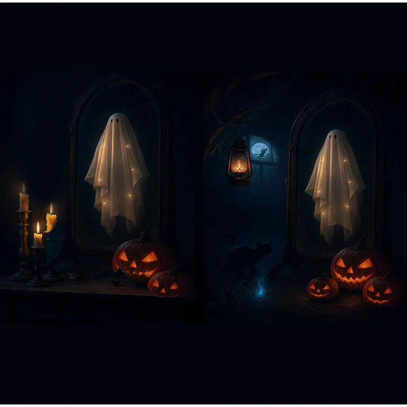 Halloween Decorations Gothic Spooky Ghost Mirror Mysterious funny Home Decoration Party Home Decor Items Interior Accessories Lootquake LLC