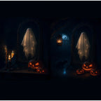 Halloween Decorations Gothic Spooky Ghost Mirror Mysterious funny Home Decoration Party Home Decor Items Interior Accessories Lootquake LLC