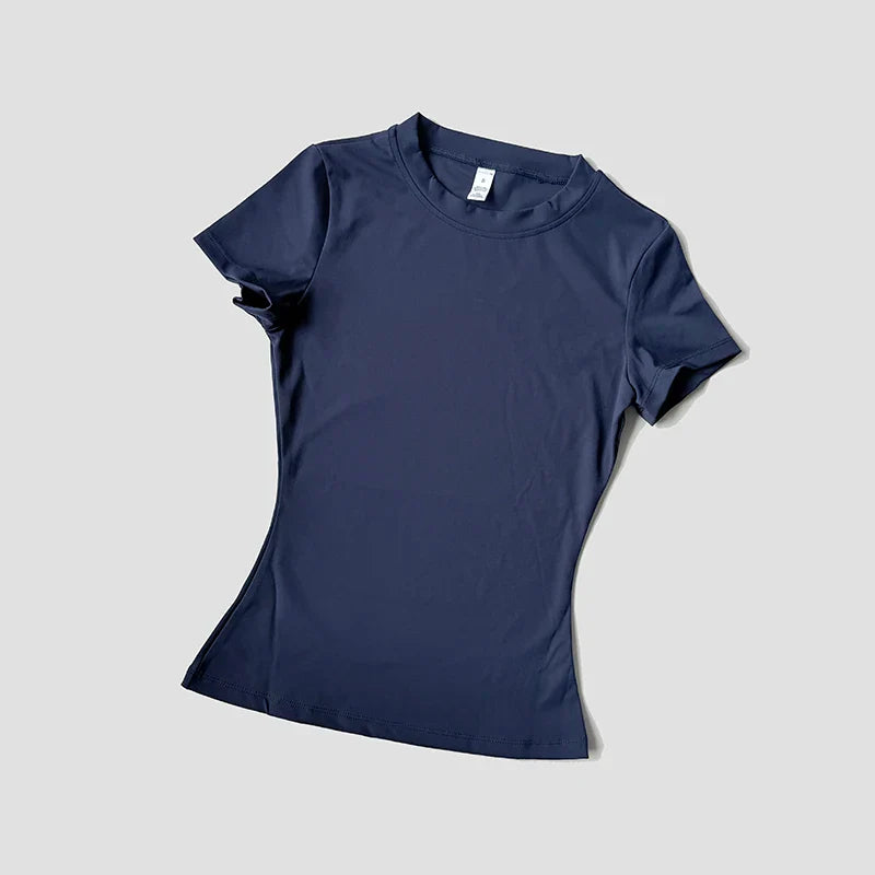 FlexiFit Seamless Yoga Tee for Active Women THRIXINE