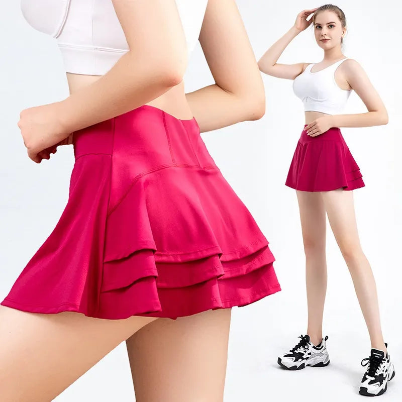 Women Golf Tennis Sports Pocket Pleated Skirt - SJB-DIAMOND ELITES