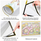 A4/A5/A6 Black Magnetic Photo Frame Publicity Column Advertising Column Self Adhesive Soft Poster Frame Certificate Folder Lootquake LLC