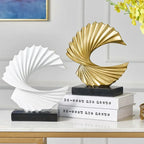 Modern Decor Abstract Sculpture Resin Sculptur Art Golden Statue Living Room Home Decoration Office Desk Decoration Accessories Lootquake LLC