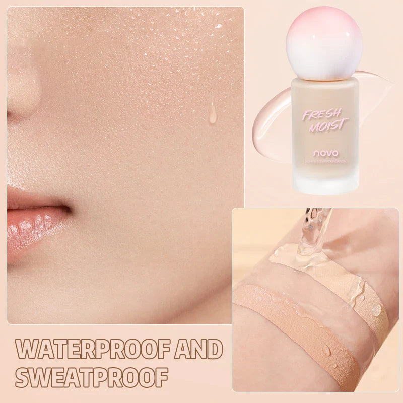 2-color Liquid Foundation BB Cream - Matte Cream, Long-lasting 24-hour Coverage Waterproof, Sodium Hyaluronate and Vitamin E Lootquake LLC