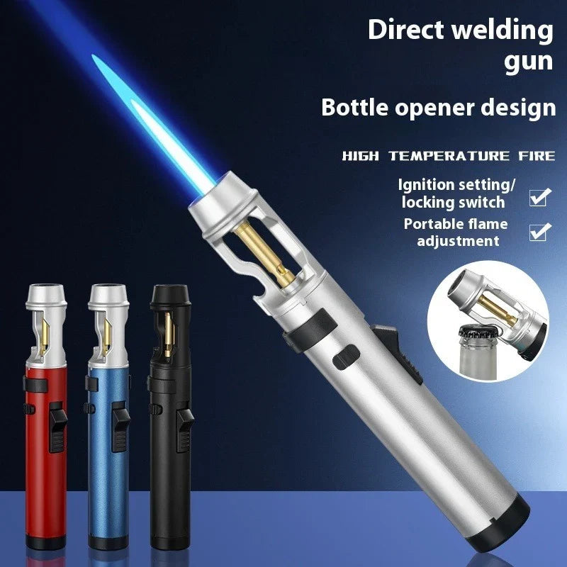 BlazeMaster: Windproof Metal Torch for BBQ & More THRIXINE