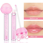 2 In 1 Cute Lollipop Lip Gloss Moisturizing Lip Plumper Lip Balm Lipstick Mineral Oil Lip Nutritious Lips Care Makeup Cosmetics Lootquake LLC