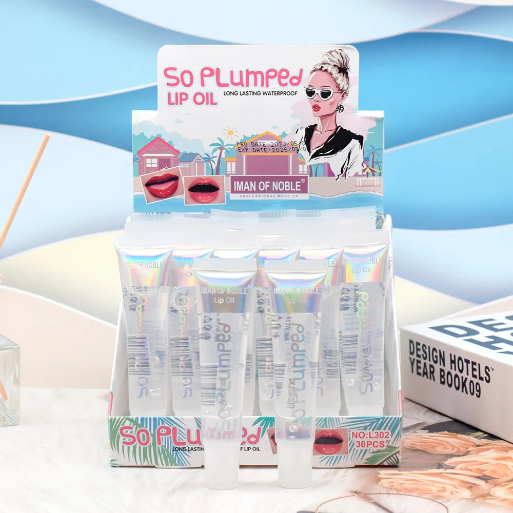 6Pcs Fruity Flavor Watery Glossy Lip Gloss Set Clear Lip Gel Hydrating Moisturizing Lip Gloss Women Lips Makeup Wholesale Lootquake LLC