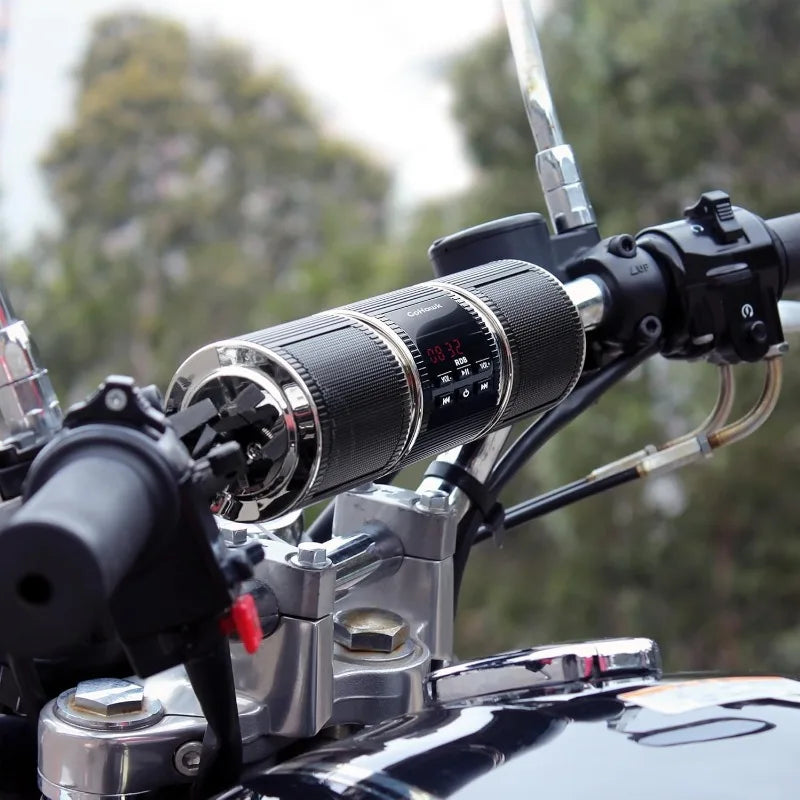 Bluetooth Audio Motorcycle Stereo Speaker Motorcycle Installation MP3 Music Player Amplifier Scooter Bicycle USB FMRadio Speaker Lootquake LLC