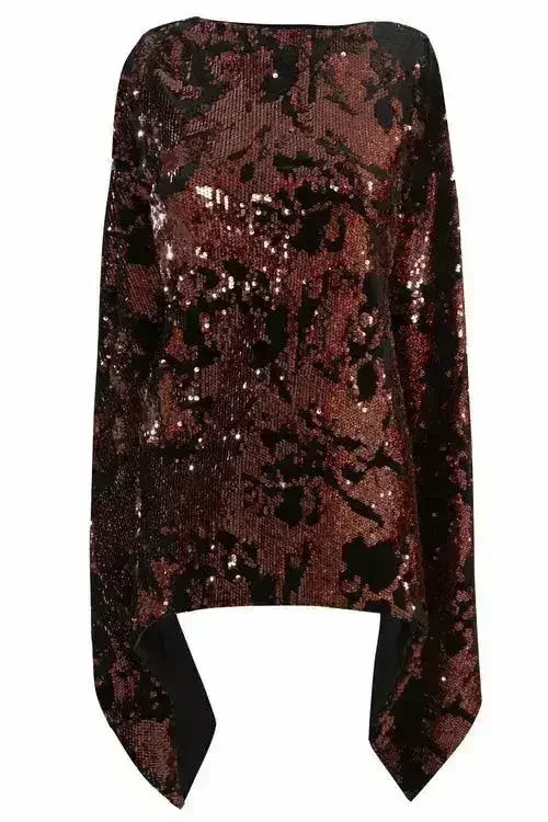 Sparkly Brown Tie Back Top - SJB-DIAMOND ELITES