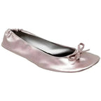 Foldable Ballet Flats Women's Travel Portable Comfortable Shoes Gold