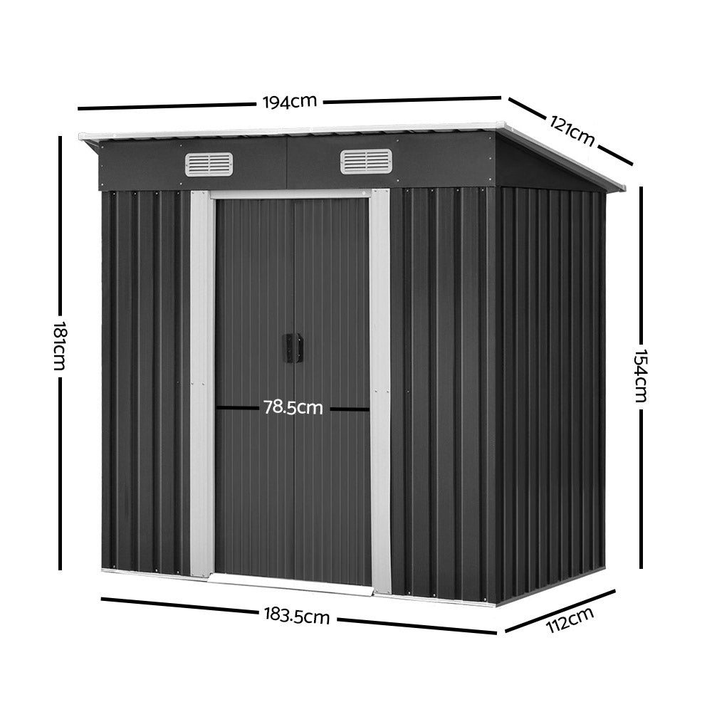 NNEDSZ Garden Shed Outdoor Storage Sheds Tool Workshop 1.94x1.21M Lootquake LLC