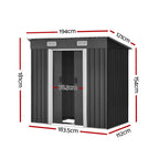 NNEDSZ Garden Shed Outdoor Storage Sheds Tool Workshop 1.94x1.21M with Base Lootquake LLC